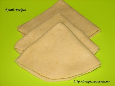 Triangle Shaped Folded Dough