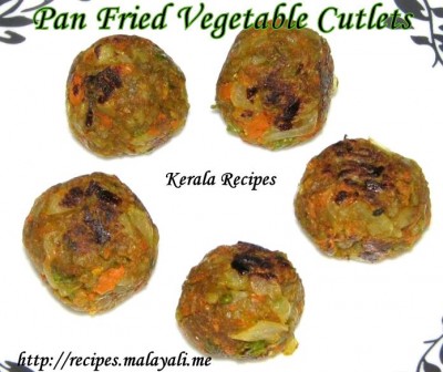 Pan Fried Vegetable Cutlets