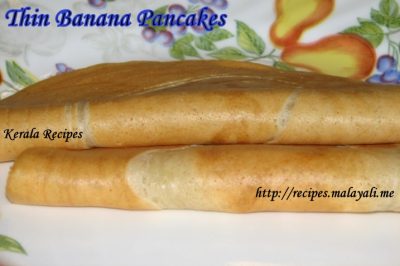 Thin Banana Pancakes