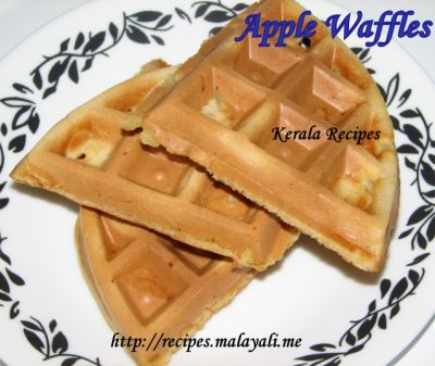 Shredded Apple Waffles