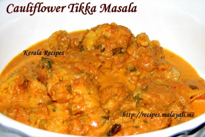 Cauliflower Tikka Masala