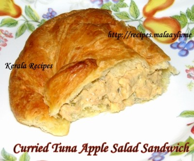 Curried Tuna Apple Salad Sandwich