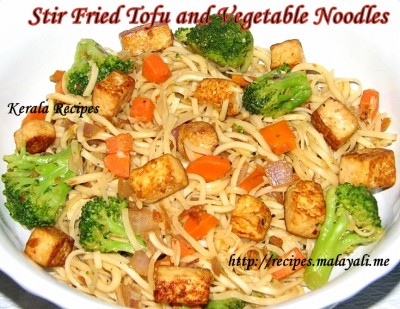 Stir Fried Tofu Vegetable Noodles