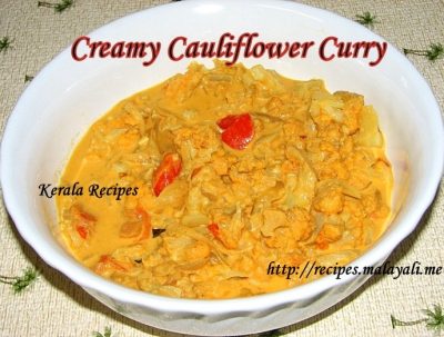 Creamy Cauliflower Curry