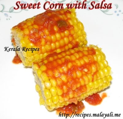 Sweet Corn with Salsa