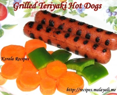 Grilled Teriyaki Hot Dogs