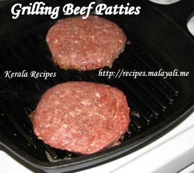 Grilling Beef Patties using Stove Top Grill Pan