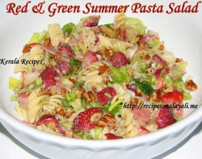 Red & Green Summer Pasta Salad