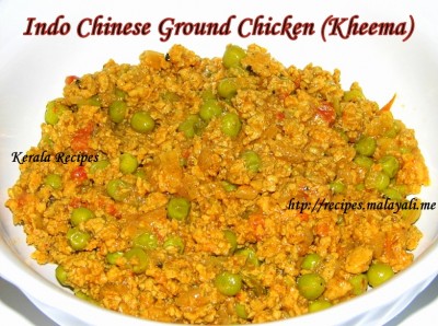 Indo Chinese Ground Chicken (Kheema)