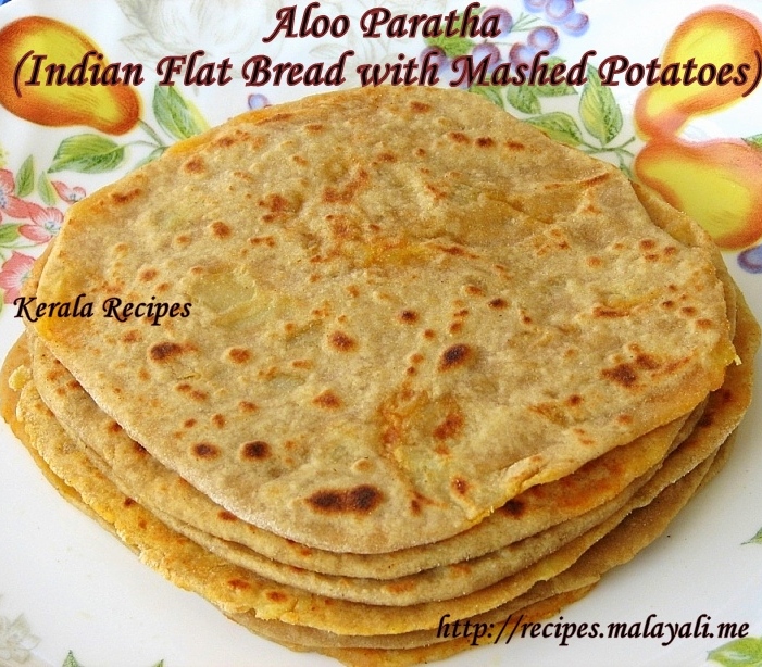 Aloo Paratha (Mashed Potato Stuffed Indian Flat Breads)
