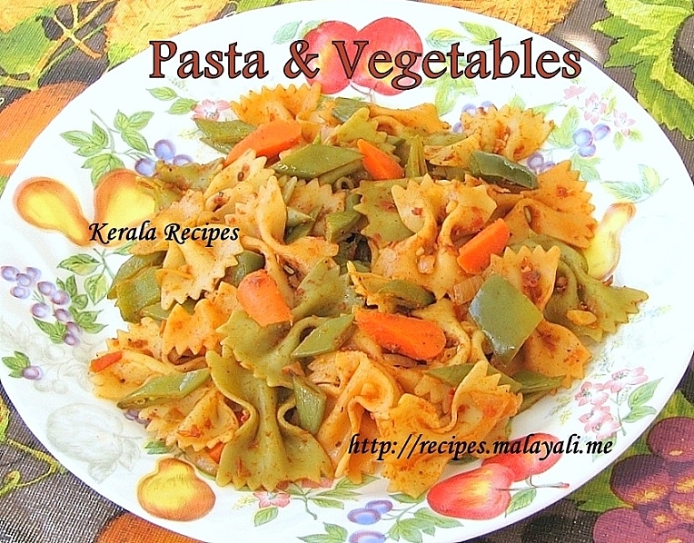 Tri Color Vegetable Pasta