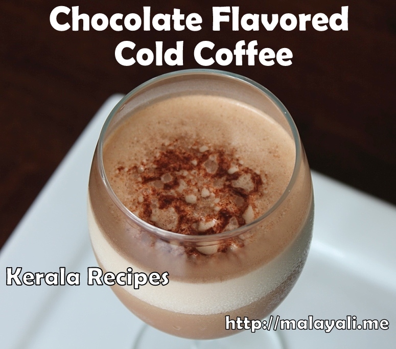 Chocolate Flavored Cold Coffee