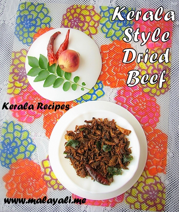 Kerala Style Dried Beef (Unakka Irachi)