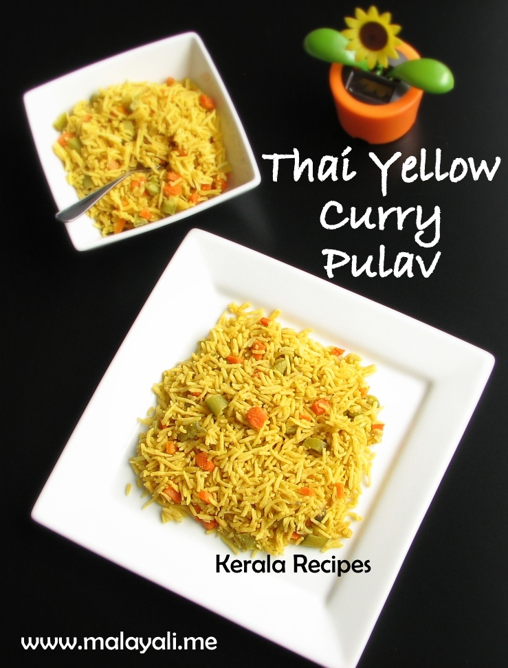 Thai Style Yellow Curry Pulav