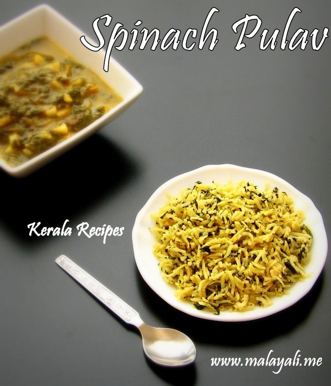 Indian Spinach Pulav