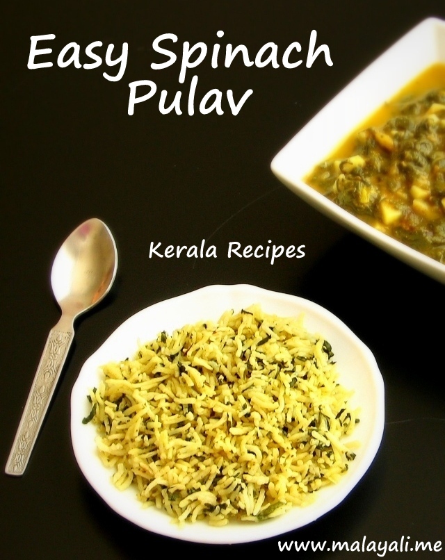 Easy Spinach Pulav