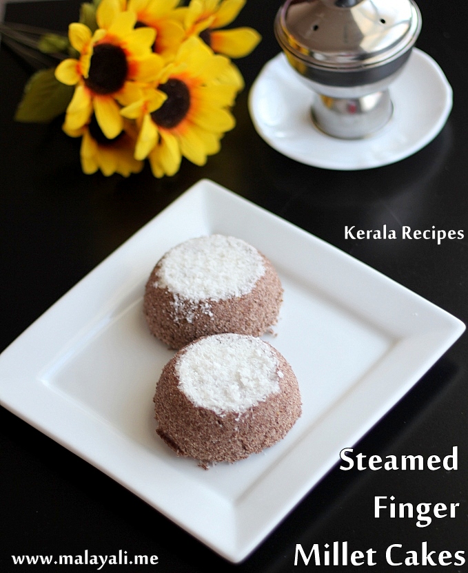 Steamed Finger Millet Cakes