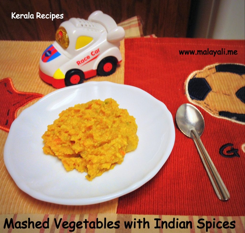 Mashed Vegetables with Indian Spices