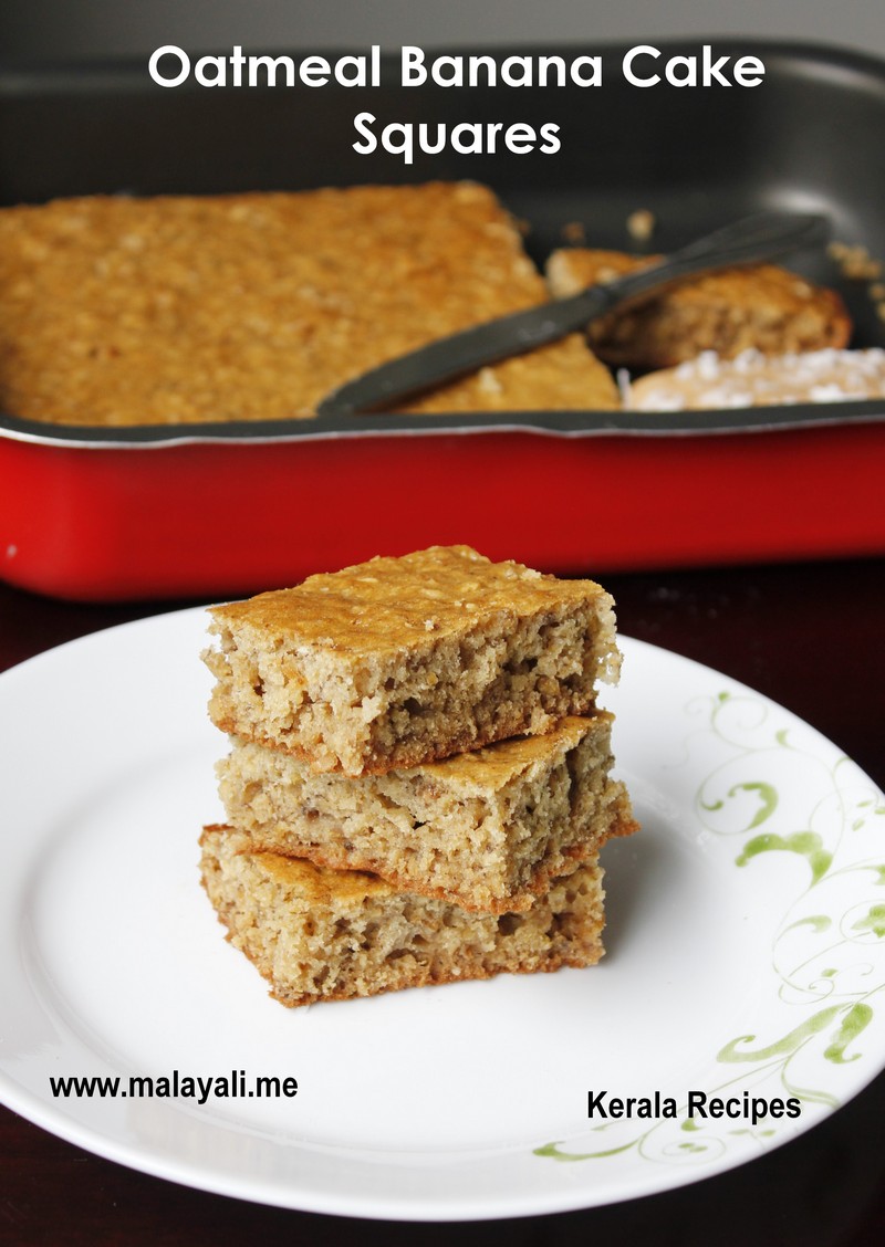 Oatmeal Banana Squares