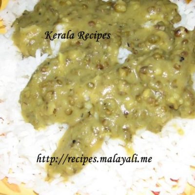Cheru Payaru (Whole Green Gram) Curry