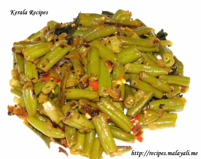 Beans Mezhkupuratti (Sauteed Beans) – Kerala Recipes
