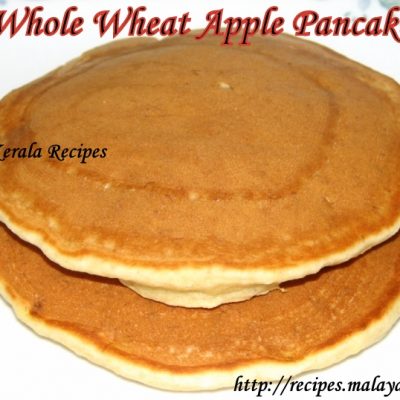 Whole Wheat Apple Pancakes