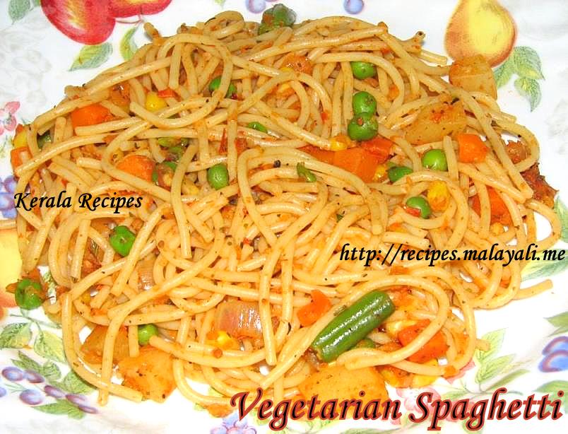 Vegetable Spaghetti Kerala Recipes