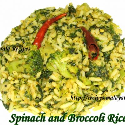 Spinach and Broccoli Rice