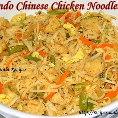 Indo Chinese Chicken Noodles