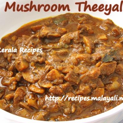 Mushroom Theeyal (Varutharacha Mushroom Curry)
