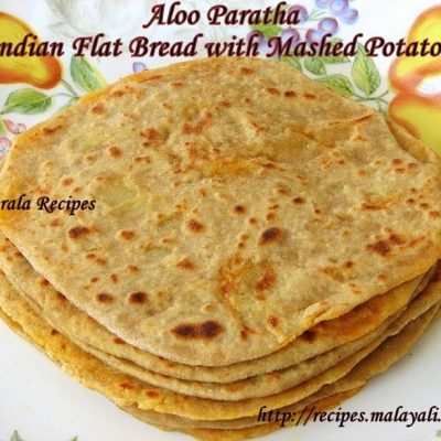 Aloo Paratha (Indian Wheat Bread with Stuffed Mashed Potatoes)