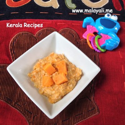 Baby Food: Oats with Mashed Potatoes