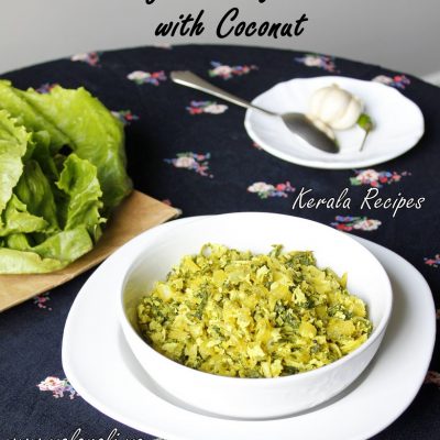 Kerala style Lettuce and Coconut Stir Fry